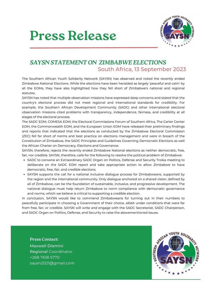 SAYSN 13th Sept 2023